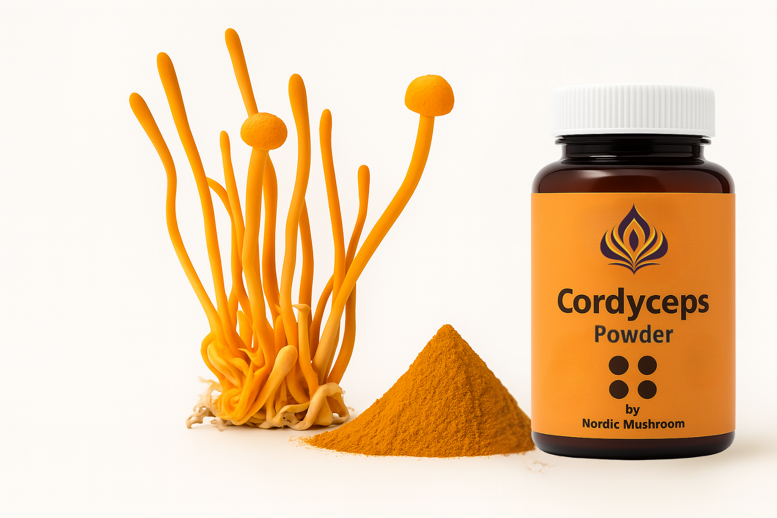 Cordyceps Militaris - 75 g Powder :: Nordic Mushroom